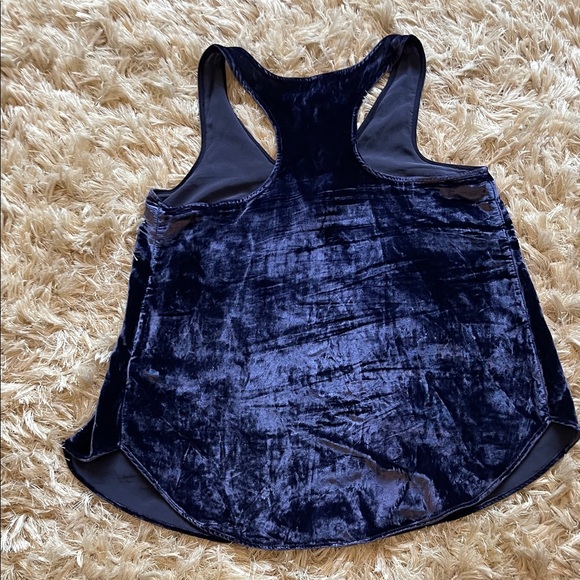 Anthropologie Elegant Navy Velvet Women's Top - Picture 5 of 7